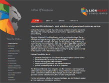 Tablet Screenshot of lionheartconsolidated.com.au